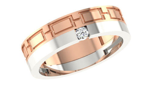 gold and diamond couple bands