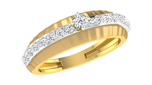 gold and diamond couple bands