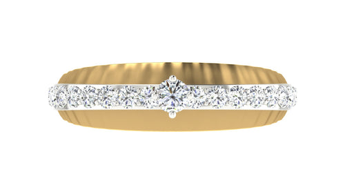 gold and diamond couple bands