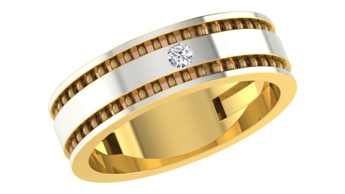 gold and diamond couple bands