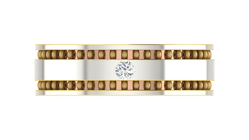 gold and diamond couple bands