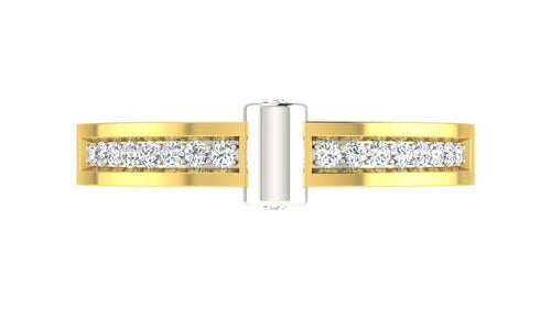 gold and diamond couple bands