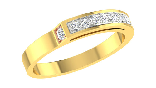 gold and diamond couple bands