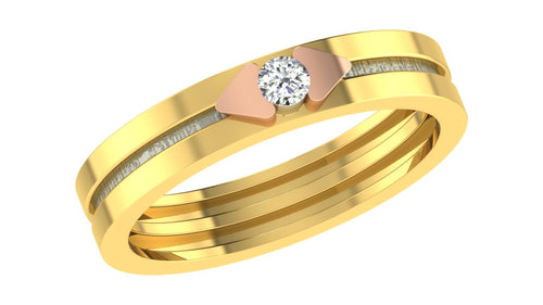 gold and diamond couple bands