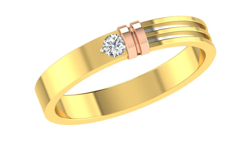 gold and diamond couple bands