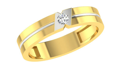 gold and diamond couple bands