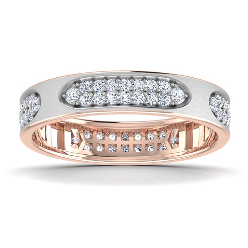 men's ring in gold and diamond