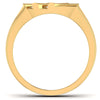 men's ring in gold and diamond