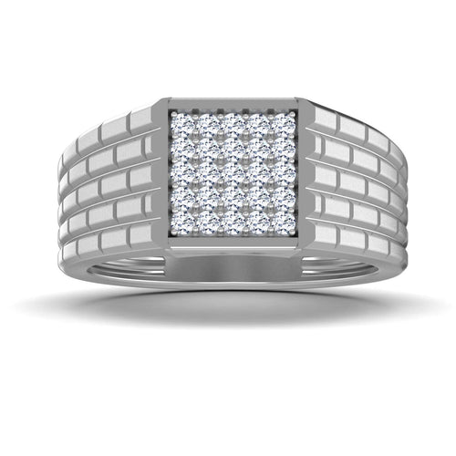 men's ring in gold and diamond