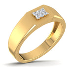 men's ring in gold and diamond