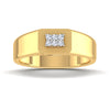 men's ring in gold and diamond