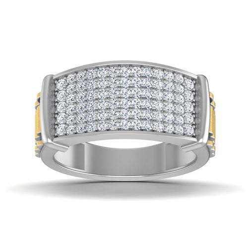 men's ring in gold and diamond