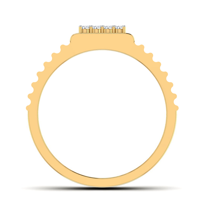 men's ring in gold and diamond