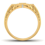 men's ring in gold and diamond