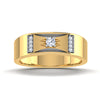 men's ring in gold and diamond