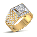 men's ring in gold and diamond