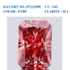 Fancy Vivid Brownish Pink Solitaire Diamond