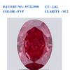 Oval Pink Solitaire Diamond