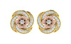 The Circular Flower Diamond Earrings