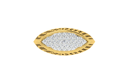 men's ring in gold and diamond