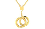 The Unisex Colliding Circle Pendant