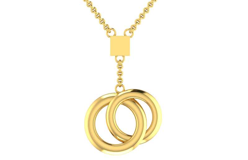 The Unisex Colliding Circle Pendant