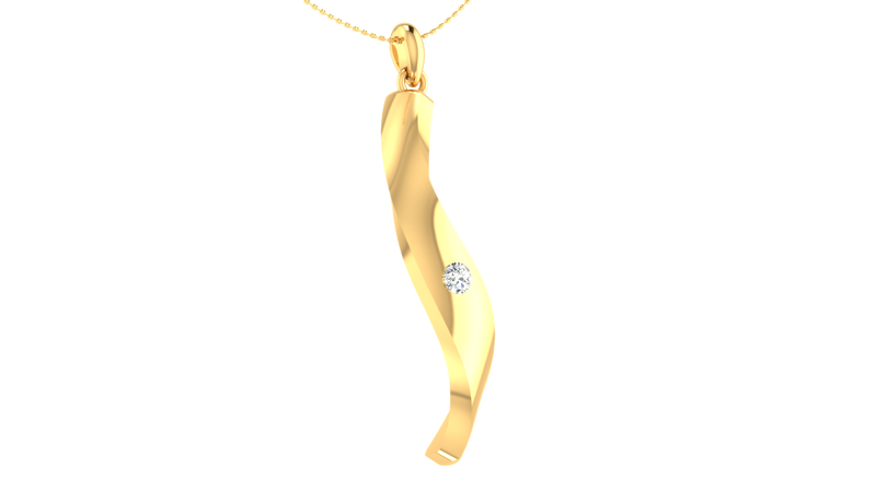 The Unisex Twisted stick pendant