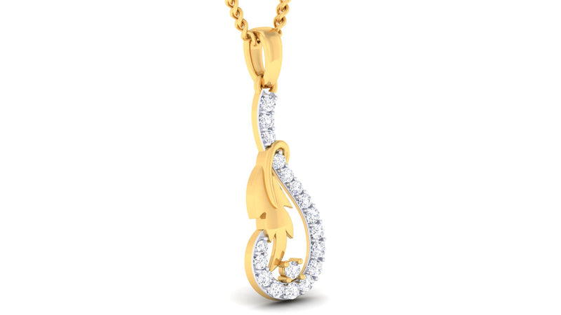 women's pendant in diamond