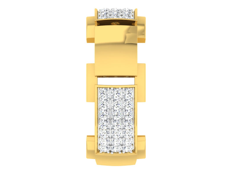 men's ring in gold and diamond