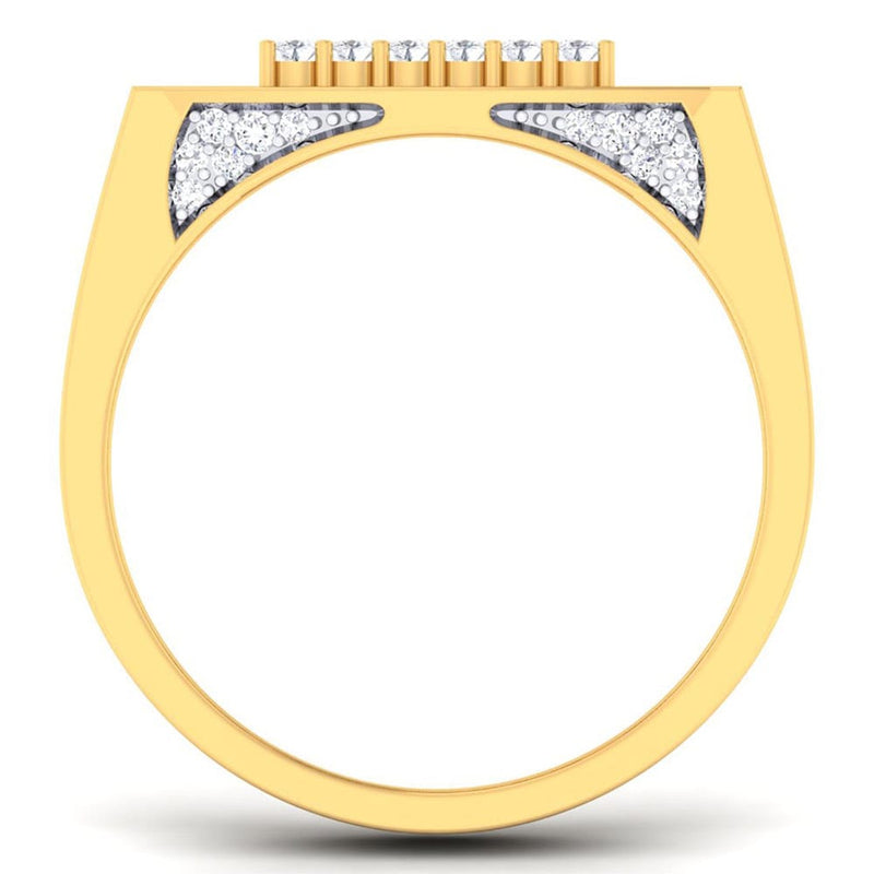 men's ring in gold and diamond