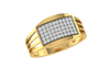 men's ring in gold and diamond