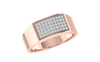 men's ring in gold and diamond