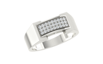 men's ring in gold and diamond