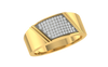 men's ring in gold and diamond