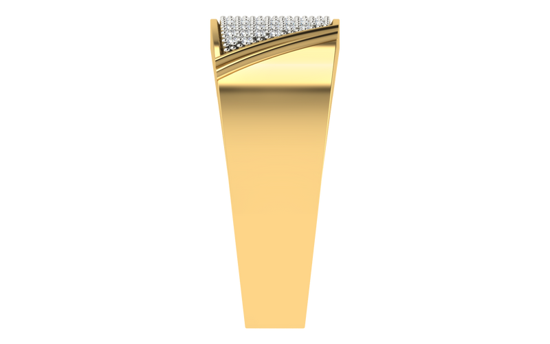 men's ring in gold and diamond