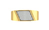 men's ring in gold and diamond