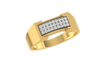 men's ring in gold and diamond