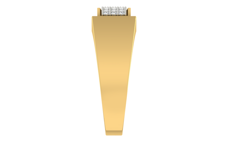 men's ring in gold and diamond