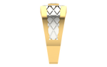 men's ring in gold and diamond