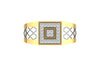 men's ring in gold and diamond