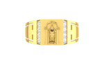 men's ring in gold and diamond