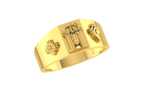 men's ring in gold and diamond