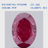 Oval Pink Solitaire Diamond